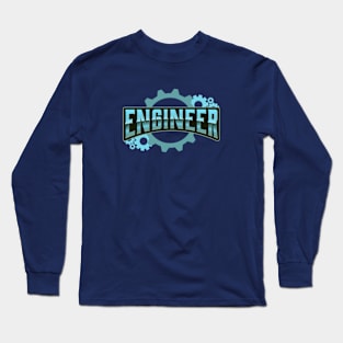 Engineer With Cogs Long Sleeve T-Shirt